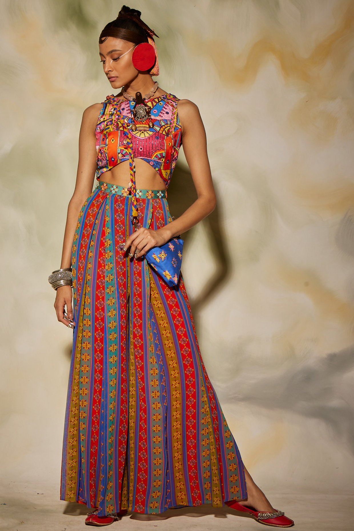 Multi-Colored Printed Jumpsuit by DiyaRajvvir at Pernia's Pop Up Shop