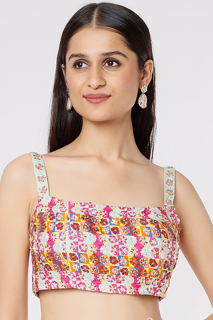 Blush Pink Cotton Silk Dhoti Wedding Saree Set by Diya Rajvvir at Pernia's Pop Up Shop