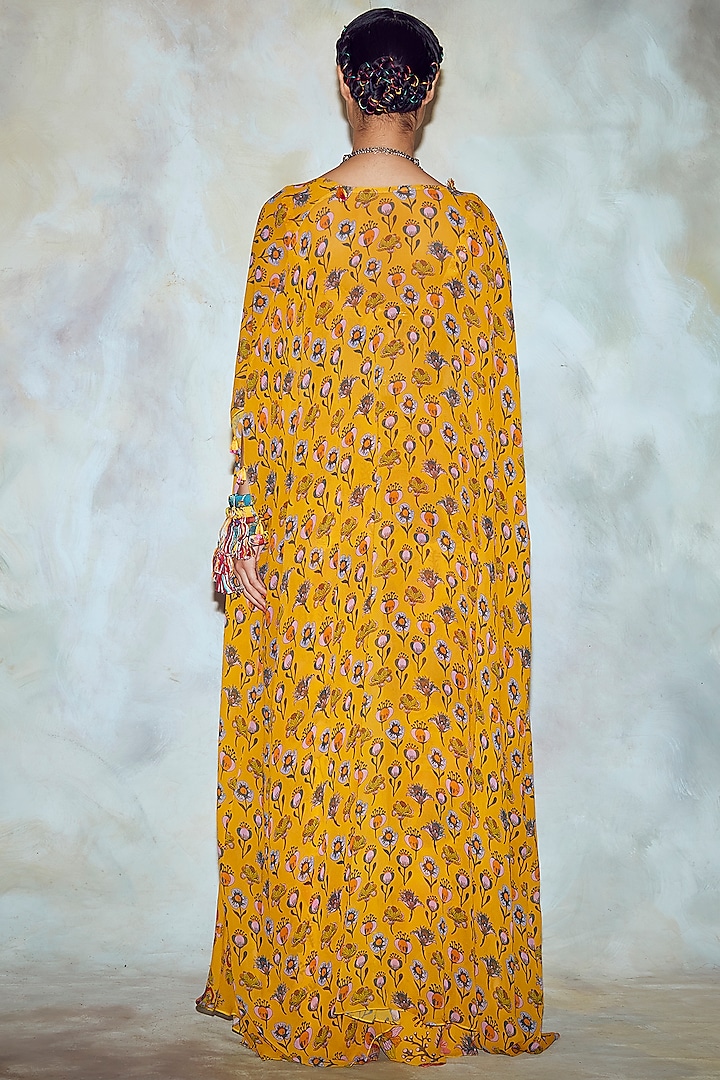 Yellow Printed Pant Set by DiyaRajvvir at Pernia's Pop Up Shop