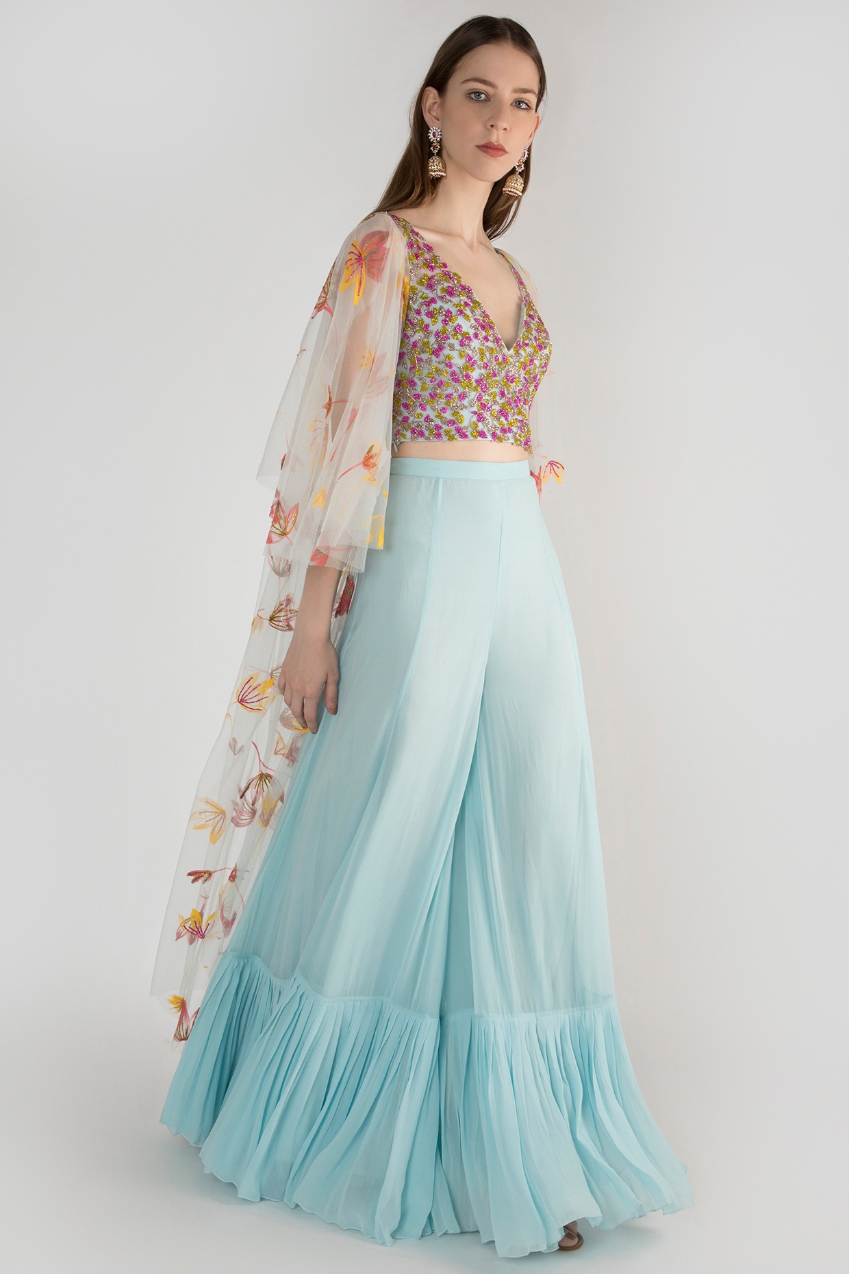 sharara blouse patterns