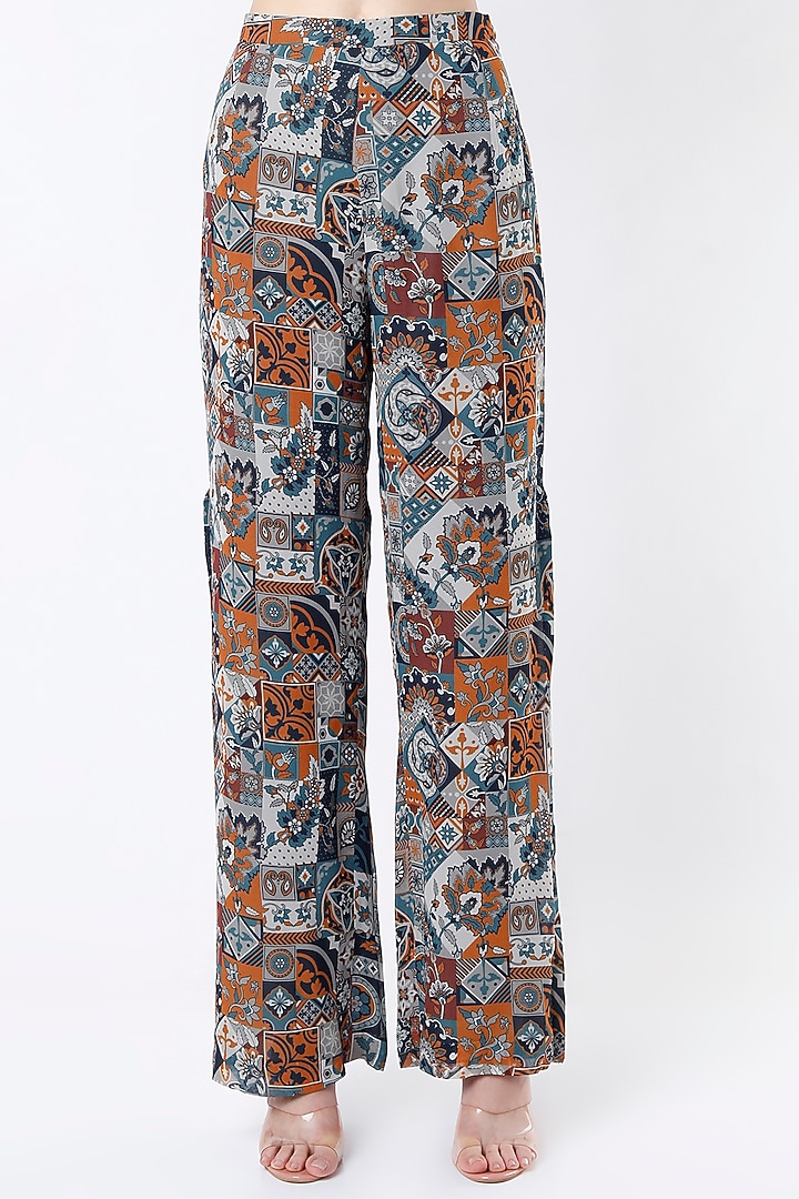 Multi-Colored Printed Kaftan Set by DiyaRajvvir at Pernia's Pop Up Shop