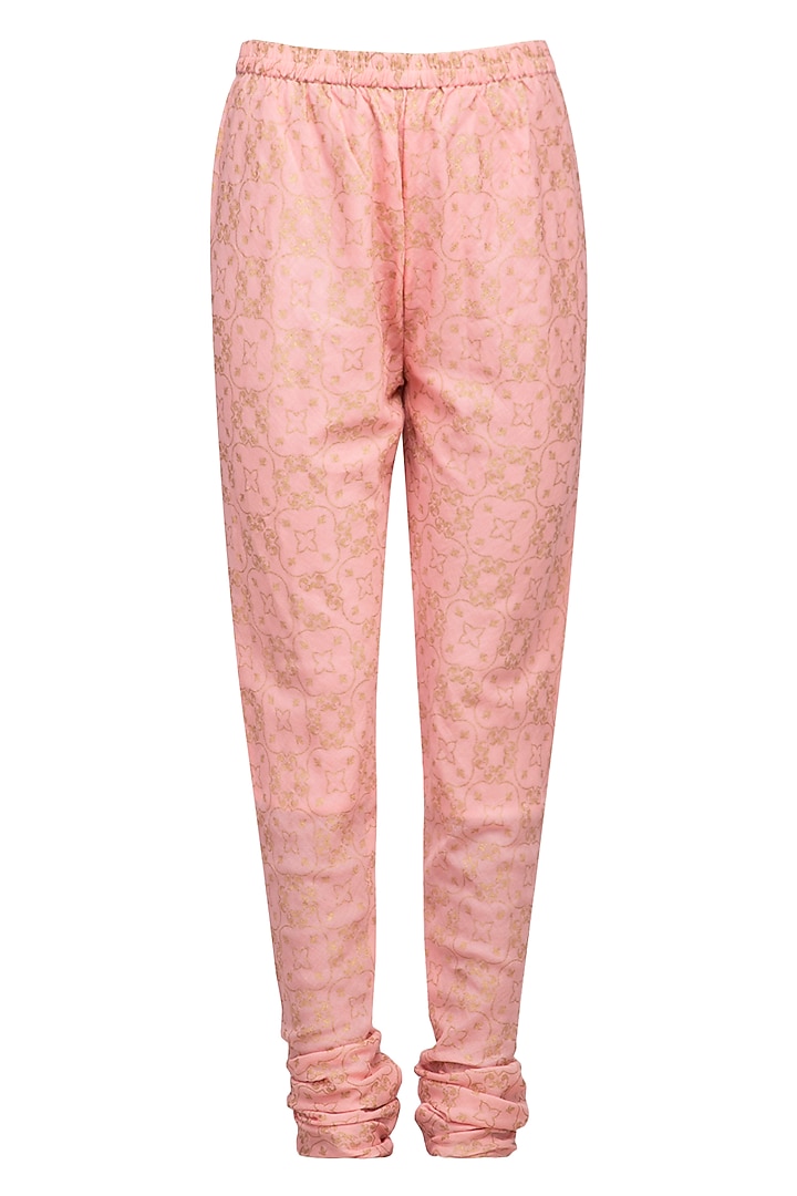Pink Embroidered Angrakha Kurta Set by Devnaagri at Pernia's Pop Up Shop