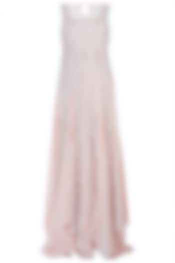 Blush pink embellished blouse with lehenga skirt available only at Pernia's Pop Up Shop.