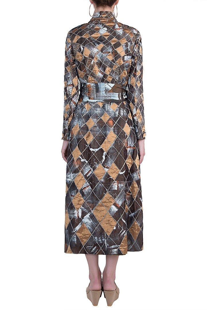 Black and gold trench coat available only at Pernia's Pop Up Shop.