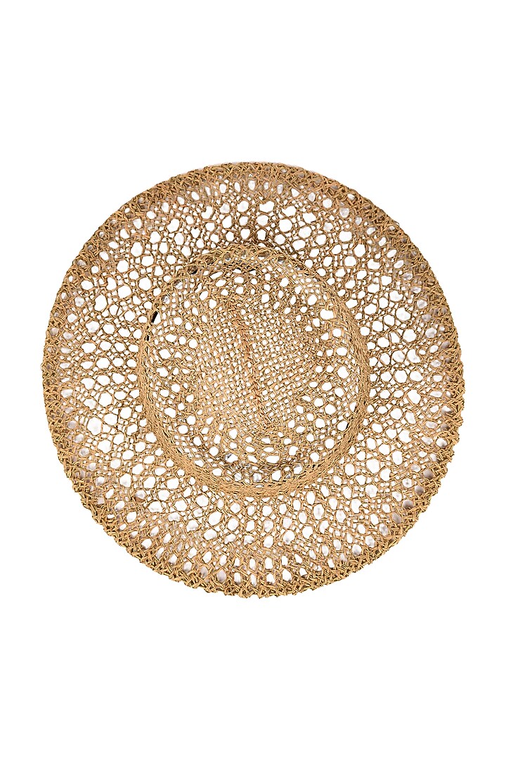 Brown Sea Grass Hat by House of Dawn at Pernia's Pop Up Shop