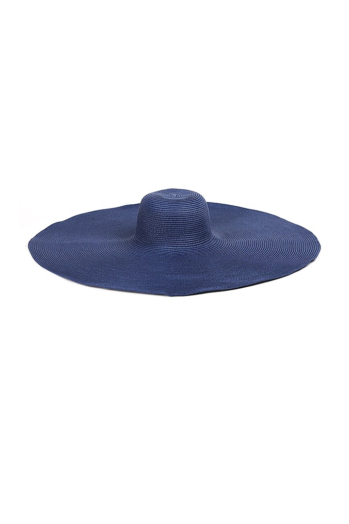 Blue Natural Grass Oversized Floppy Hat by House of Dawn at Pernia's Pop Up Shop