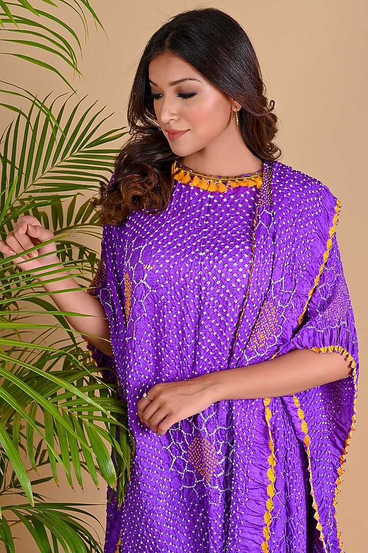 Lavender Draped Tunic by Dyelogue at Pernia's Pop Up Shop