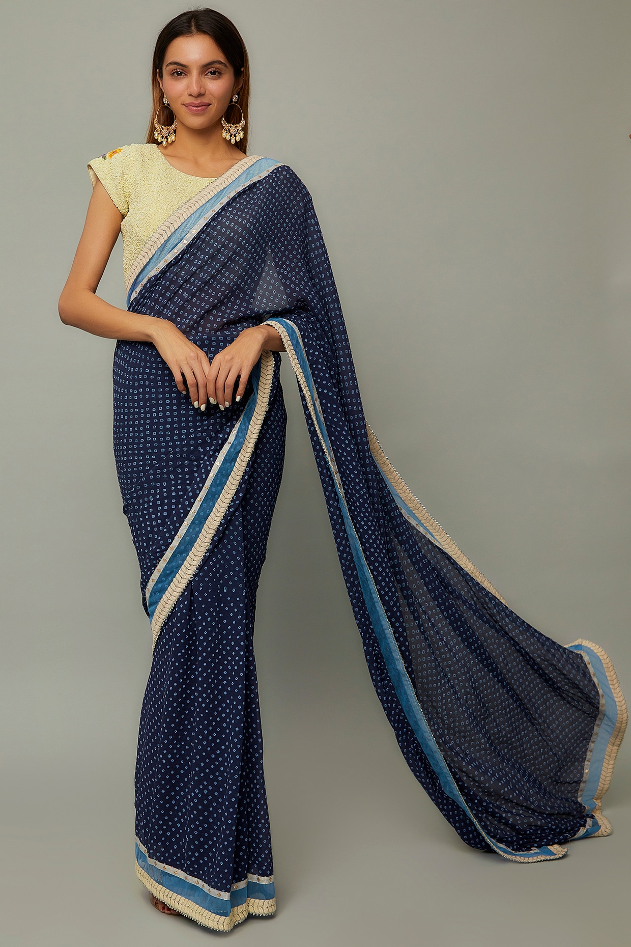 Pure Moss Kalmakari Fabric With Bandhani Saree With Super Mirror Work And  Stylish Zumka In Pallu , Or , Vjt at Rs 1199.00 | Bandhej Sarees, बंधनी  साड़ी - Khatushyam Creations, Sikar | ID: 2851154061691