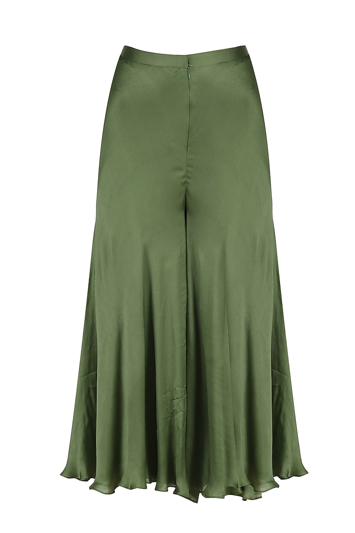 Moss badla embroidered moonga kalidaar kurta set available only at Pernia's Pop Up Shop.
