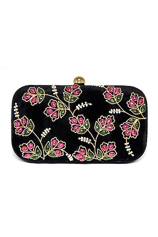 Black Velvet Clutch by DZIOR PERL