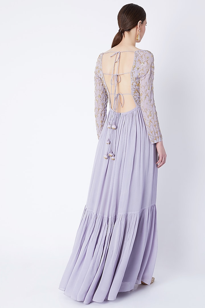 Radiant Rose Pink Sequins Embroidered Anarkali with Dupatta
