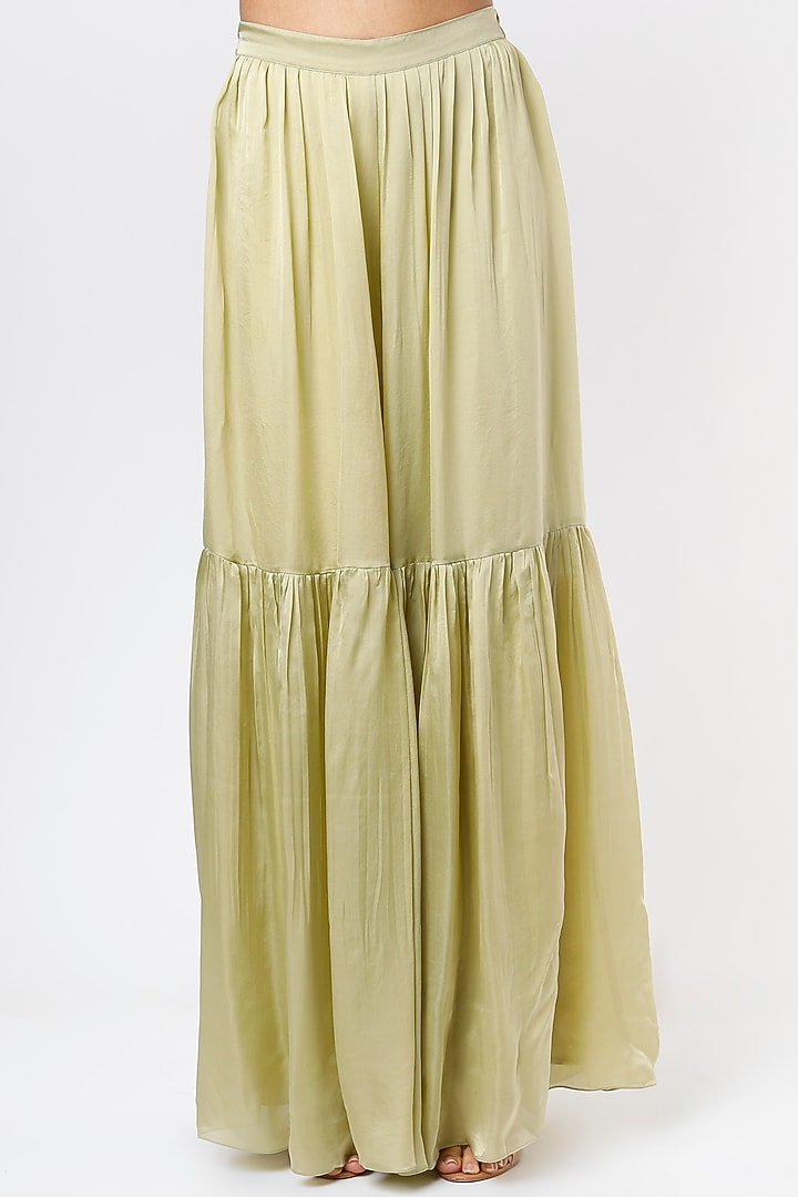 Pista Satin Organza Wedding Sharara Set by Ease at Pernia's Pop Up Shop
