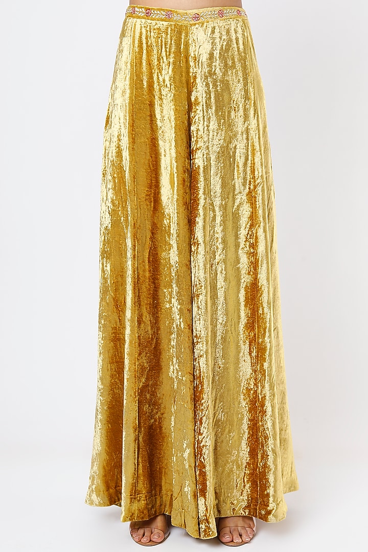 Gold Embroidered Jacket Set by Ease at Pernia's Pop Up Shop