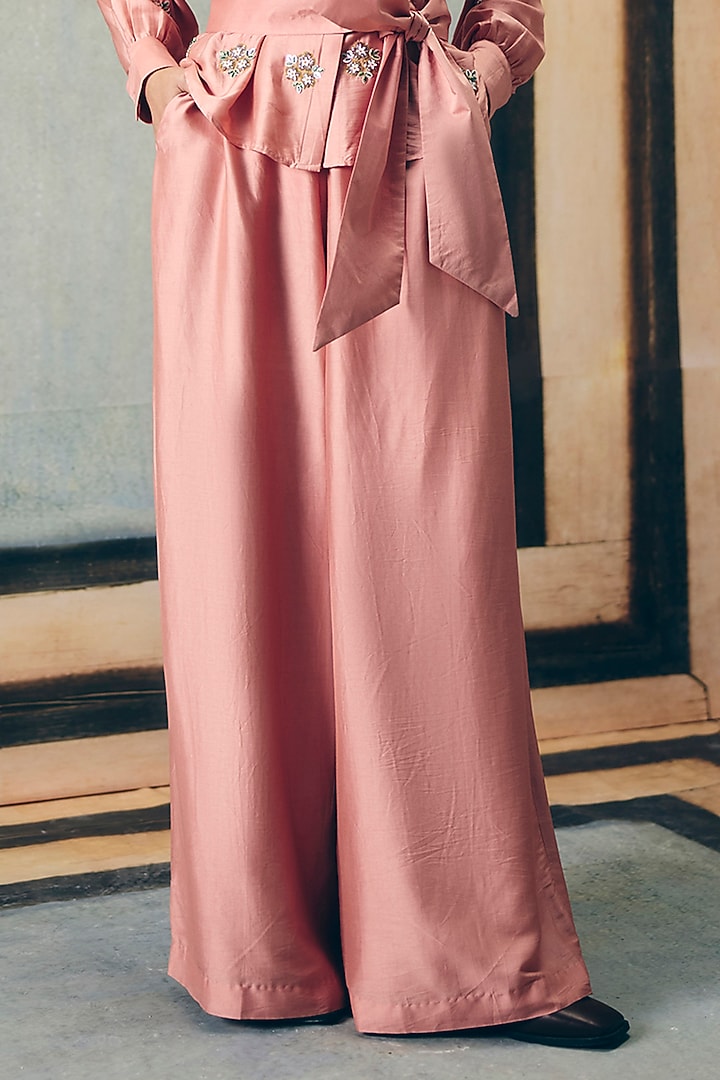 Mauve Modal Silk Co-Ord Set by Ease at Pernia's Pop Up Shop