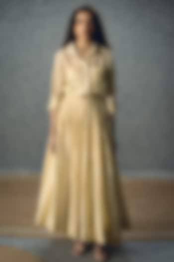 Ivory Silk Midi Summer Dress by Ease at Pernia's Pop Up Shop