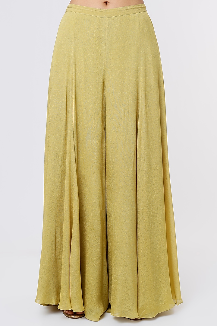 Lime Embroidered Kurta Set by Ease at Pernia's Pop Up Shop