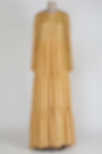 Yellow Tunic With Highlighted Petals by Ease at Pernia's Pop Up Shop