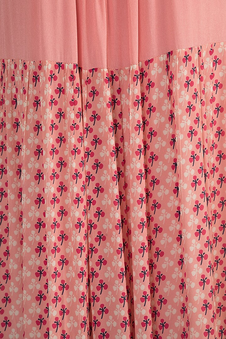 Pink Printed Tiered Summer Dress by Ease at Pernia's Pop Up Shop