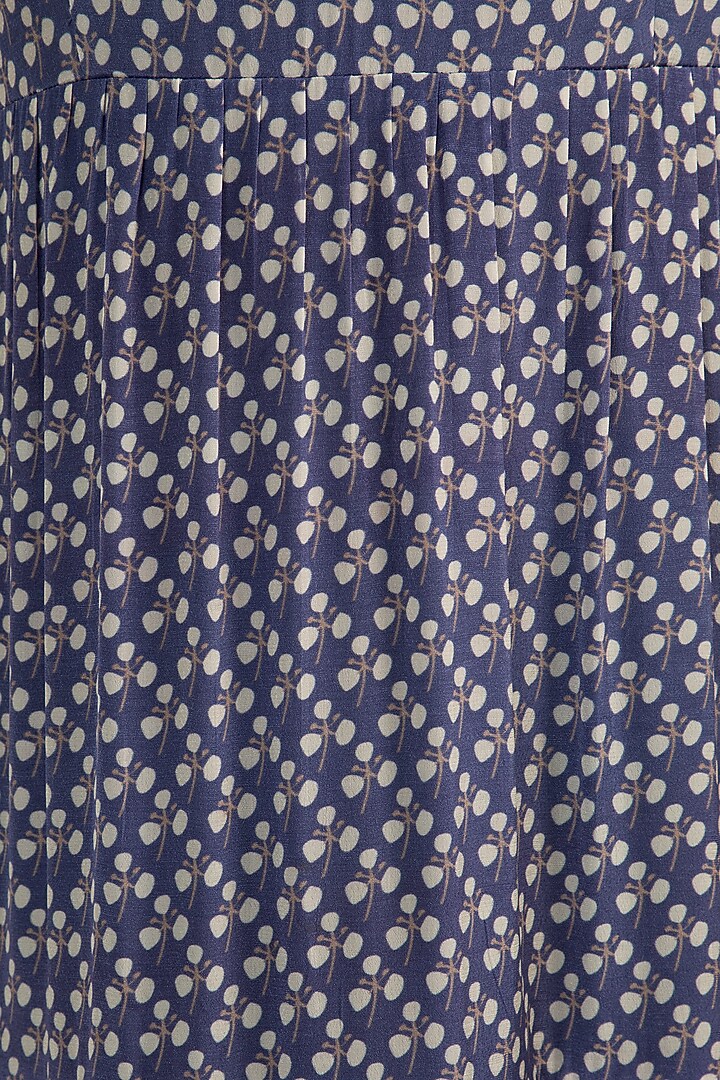 Blue Tiered Summer Dress With Print by Ease at Pernia's Pop Up Shop
