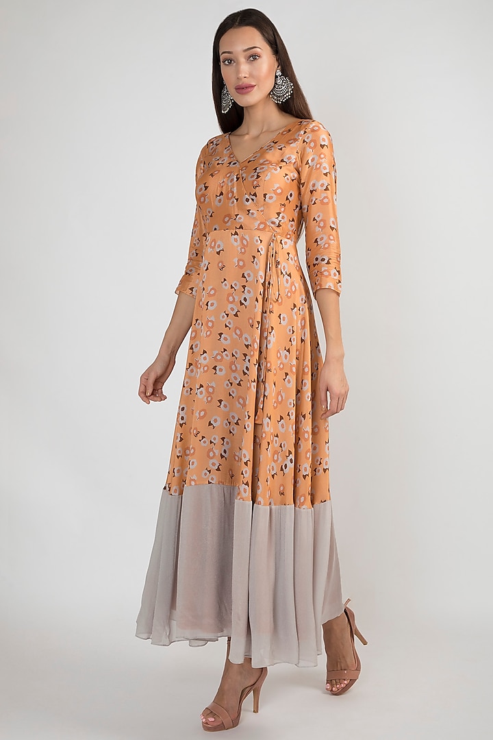 Peach Printed Tie-Up Tunic by Ease