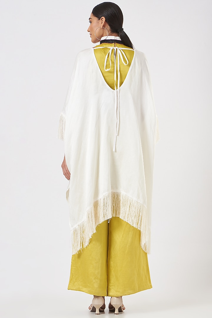 White Linen Kaftan Set by EAST 14 at Pernia's Pop Up Shop