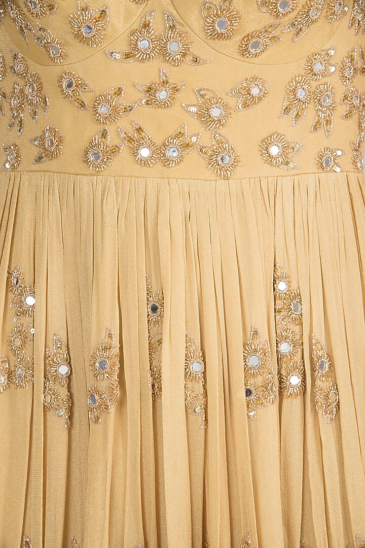 Yellow Embroidered Gown by Ease at Pernia's Pop Up Shop