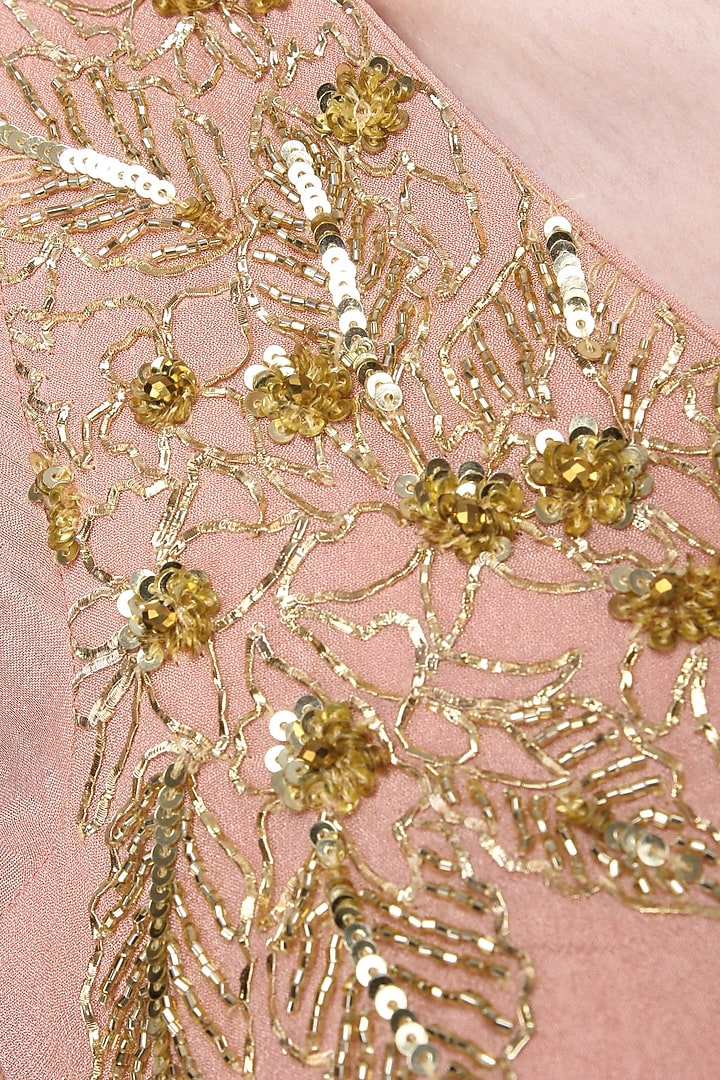 Mauve Pink embroidered Anarkali setavailable only at Pernia's Pop Up Shop.