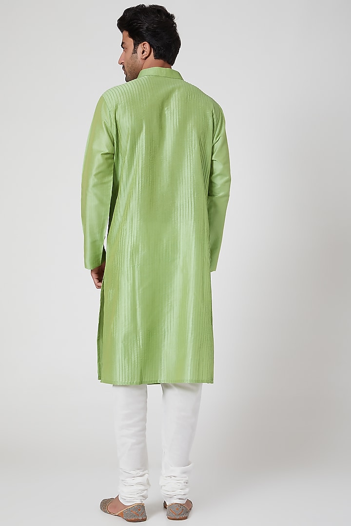 Lime Green Kurta Set by Ekam by Manish Gupta at Pernia's Pop Up Shop