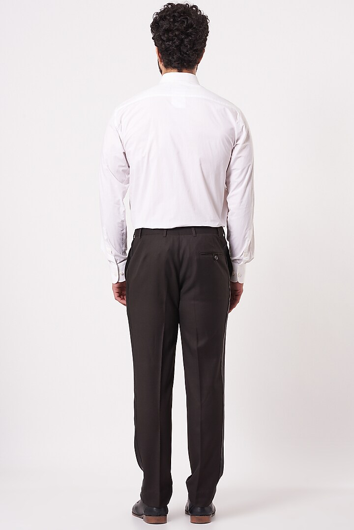 White Linen Pleated Tuxedo Party Wear Shirt by Ekam by Manish Gupta at Pernia's Pop Up Shop