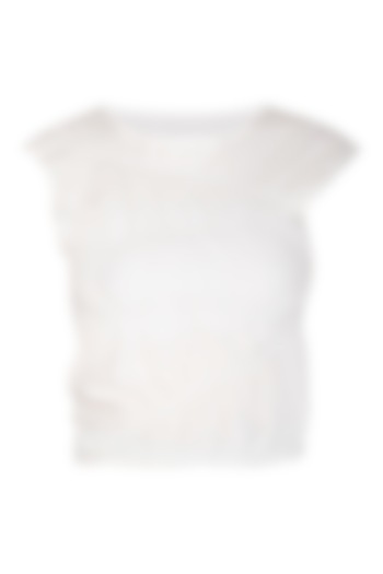 White Ruched Top by Echo