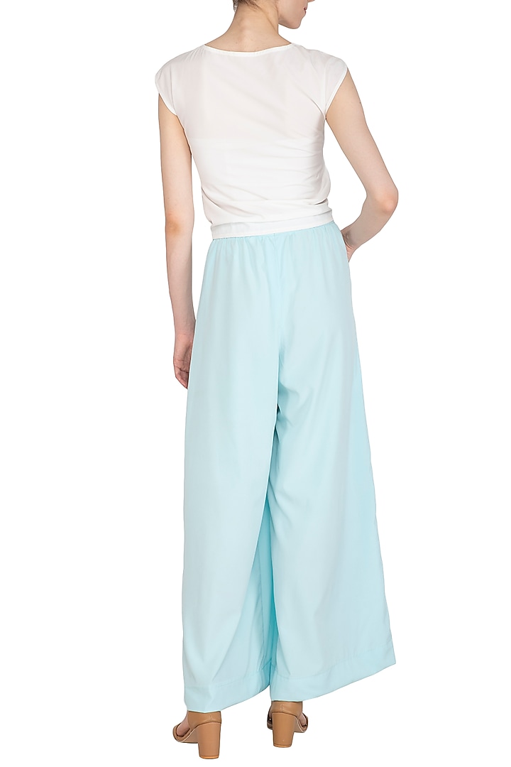 White Ruched Top by Echo Studio at Pernia's Pop Up Shop