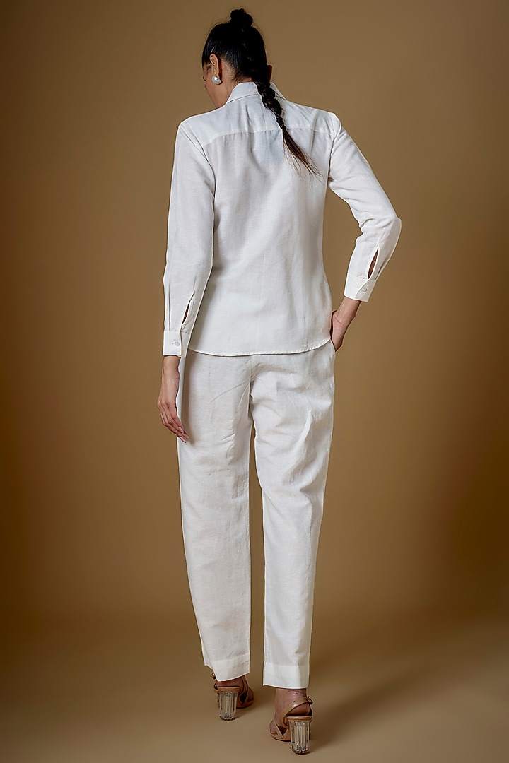 White Linen Co-Ord Set by ECHKE at Pernia's Pop Up Shop