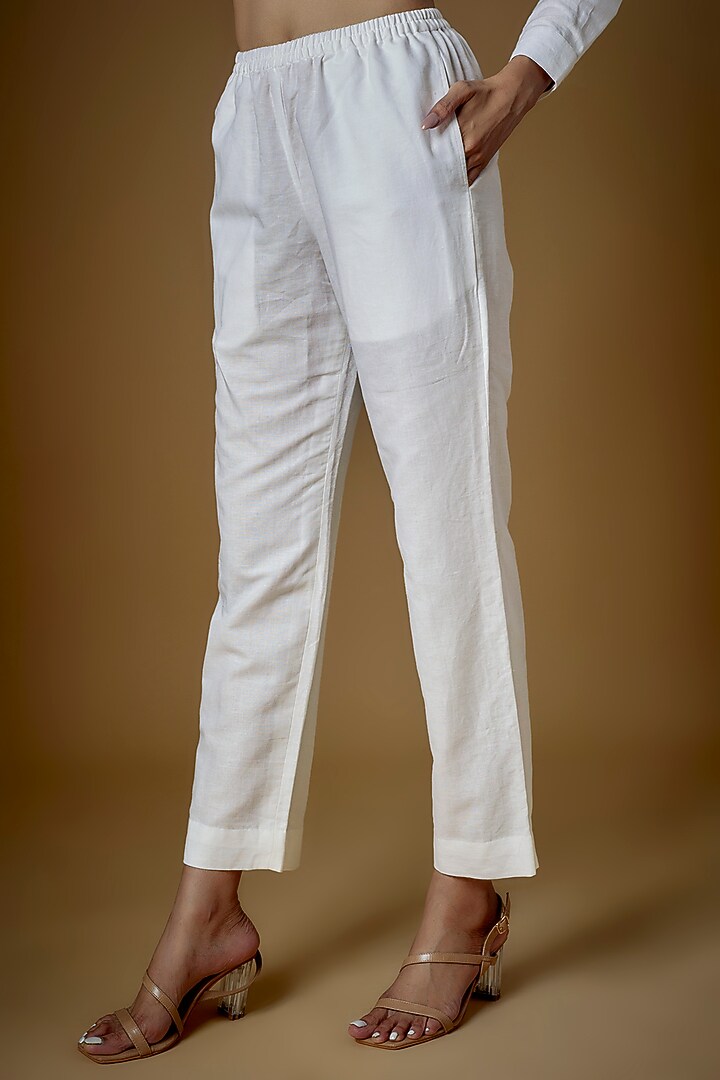 White Linen Co-Ord Set by ECHKE at Pernia's Pop Up Shop