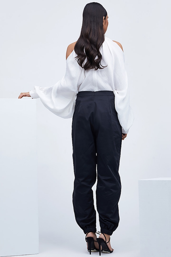 White Top With Gathered Sleeves by Echo Studio at Pernia's Pop Up Shop