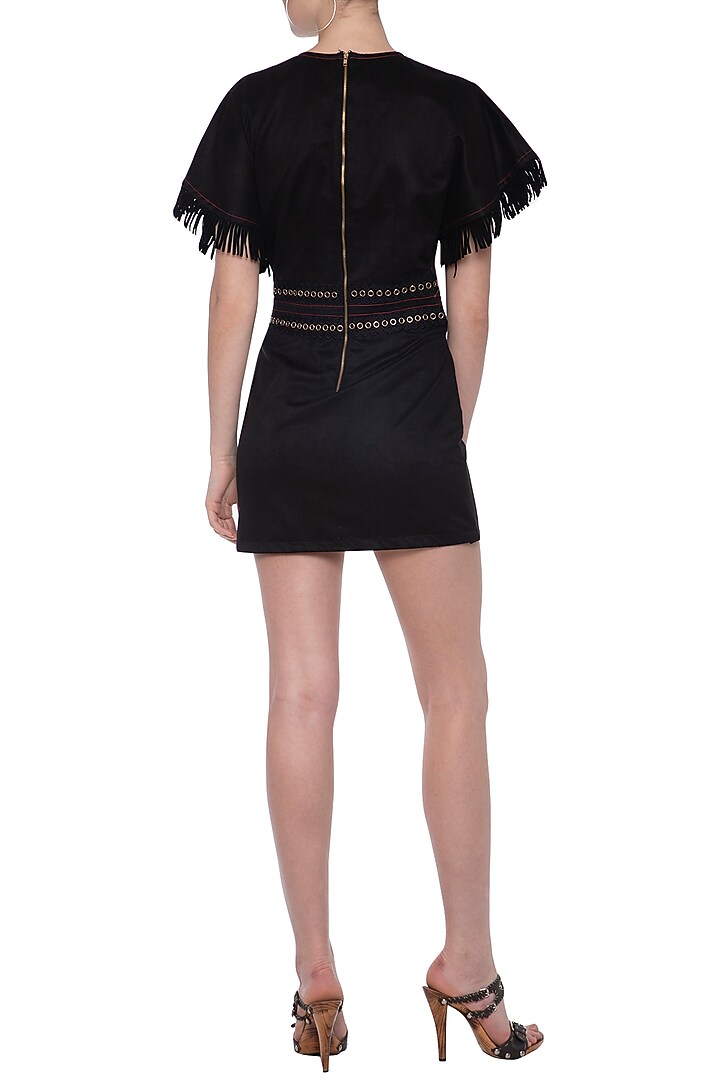 Black lace and threadwork dress available only at Pernia's Pop Up Shop.