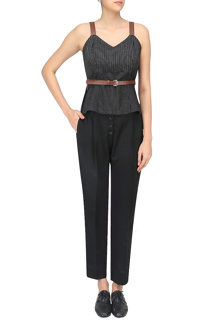 Black Quilted Vest available only at Pernia's Pop Up Shop.
