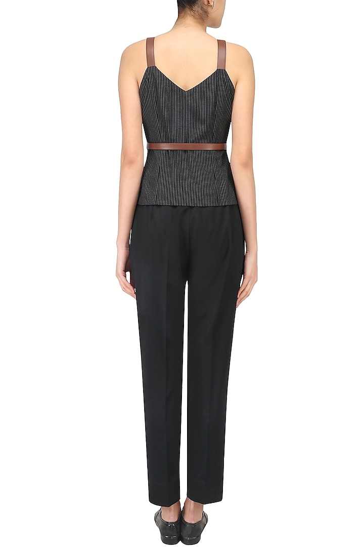 Black Quilted Vest available only at Pernia's Pop Up Shop.