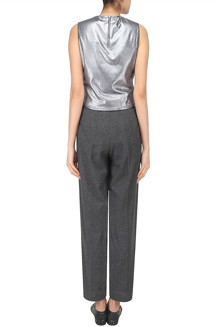 Silver Gunmetal Vest available only at Pernia's Pop Up Shop.