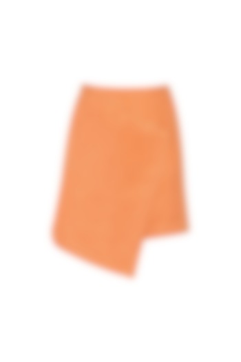 Orange Suede Skirt by Echo