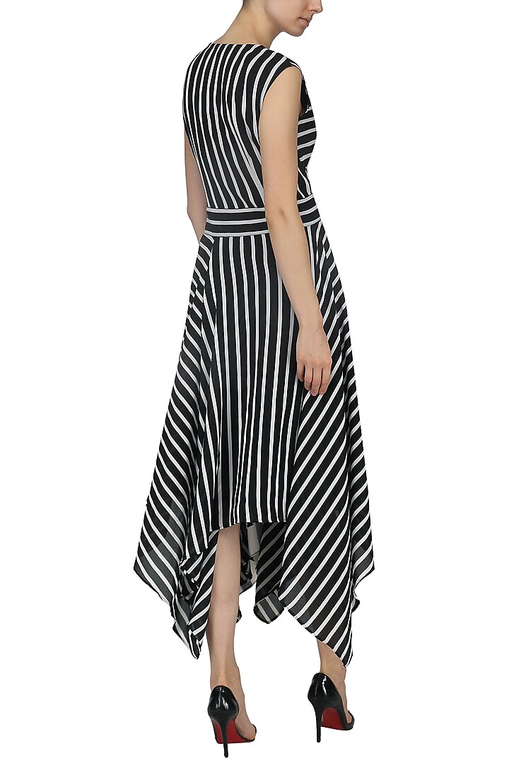 Black and white striped hankerchief dress available only at Pernia's Pop Up Shop.