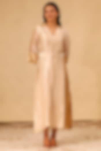Ivory Silk Tissue Vacation Dress by EEDA at Pernia's Pop Up Shop