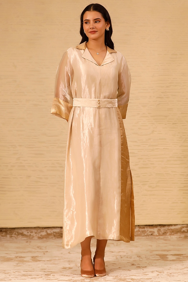 Ivory Silk Tissue Vacation Dress by EEDA at Pernia's Pop Up Shop