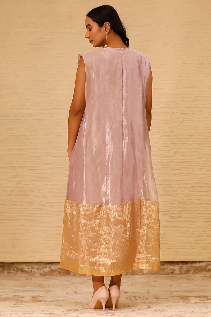 Lilac Silk Tissue Vacation Dress by EEDA at Pernia's Pop Up Shop