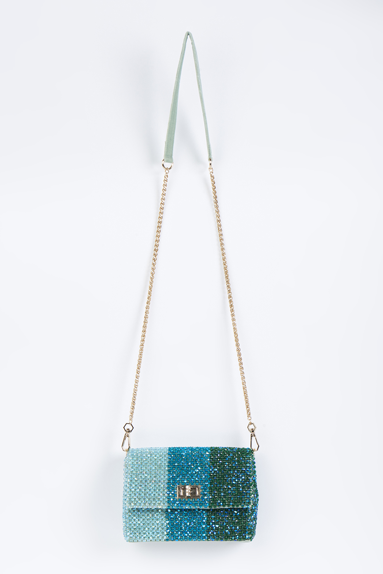 Aqua Crystals Clutch by EENA