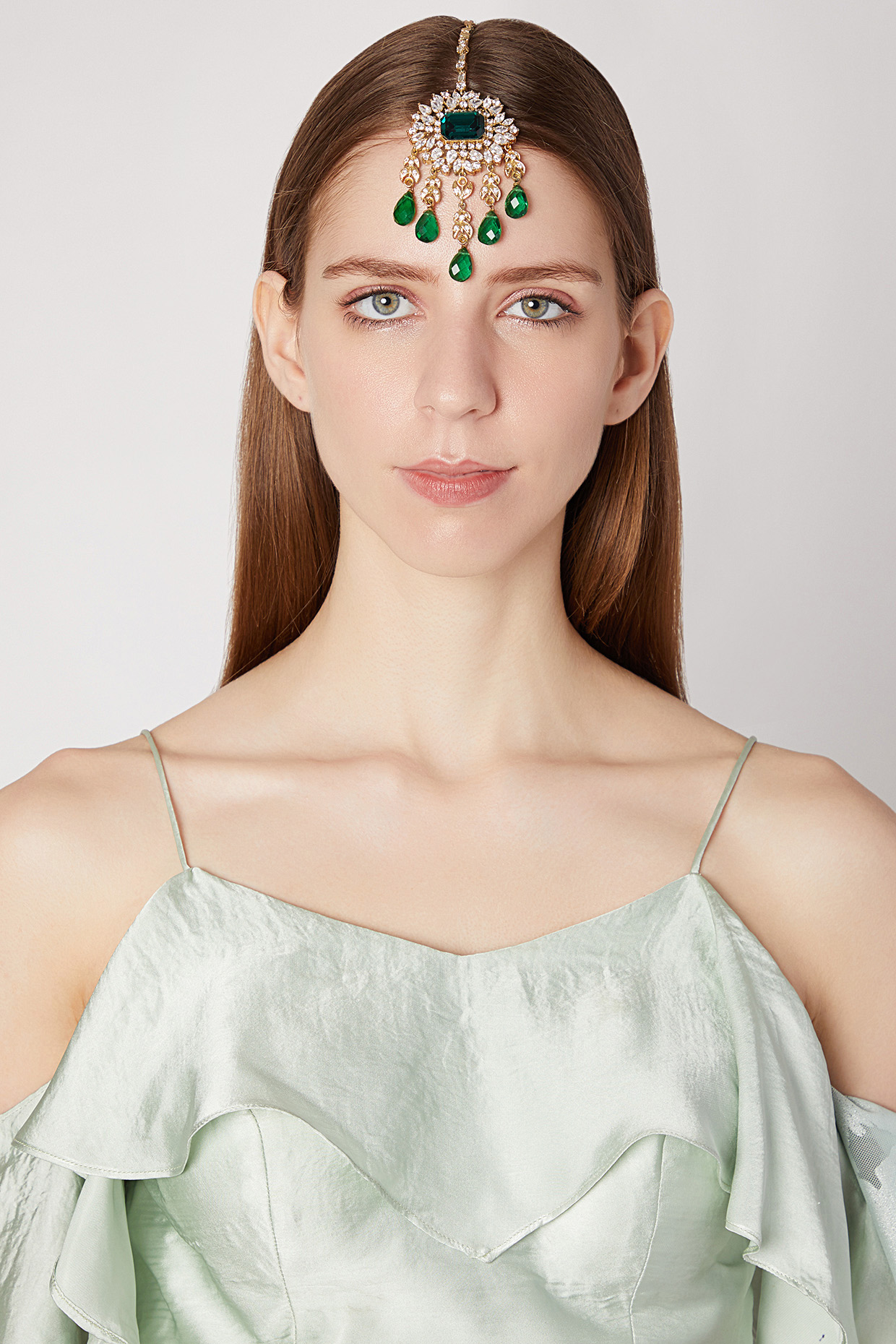 Emerald new arrivals maang tikka
