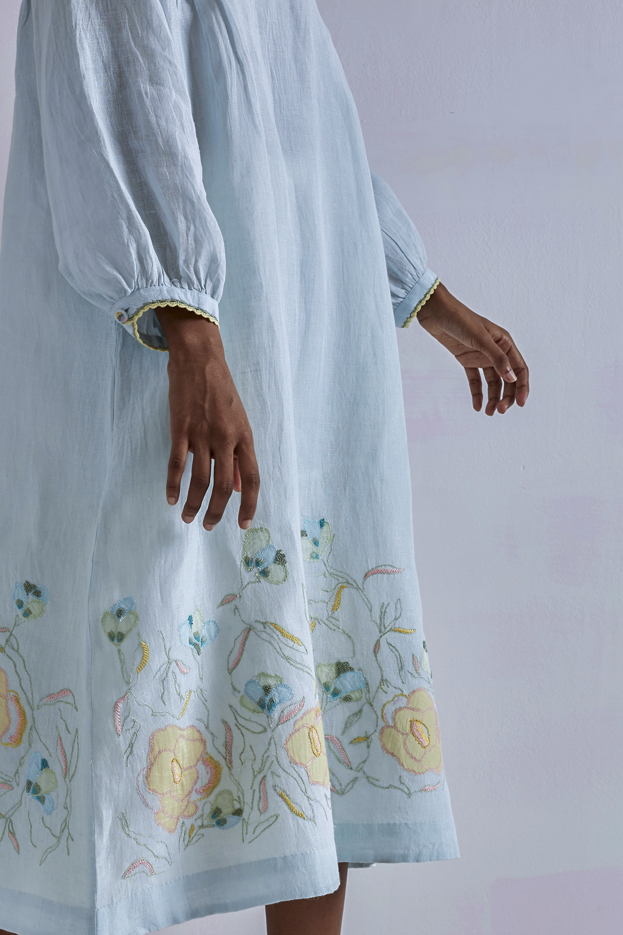 eka embroidered dress