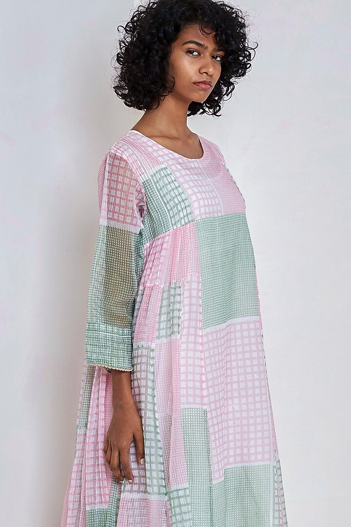 Multi Colored Printed Vacation Dress by EKA at Pernia's Pop Up Shop