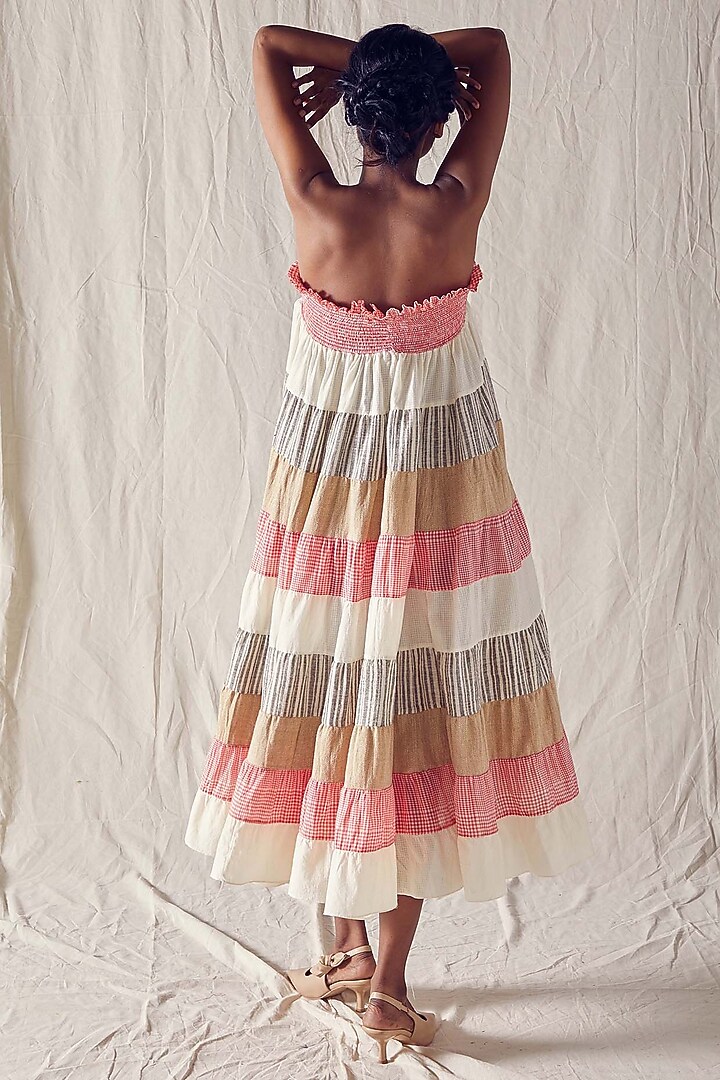 Multi-Colored Organic Cotton Summer Dress by Ek Katha at Pernia's Pop Up Shop