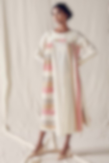 Ivory Khadi Cotton & Organic Cotton Dress by Ek Katha