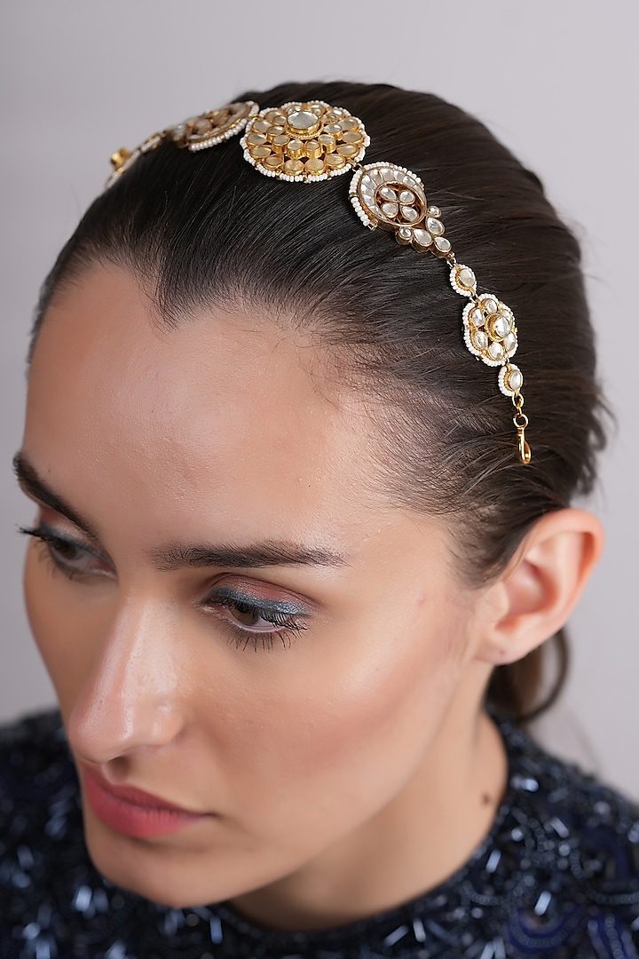 Gold Plated Sheeshpatti by EKATHVA JAIPUR at Pernia's Pop Up Shop